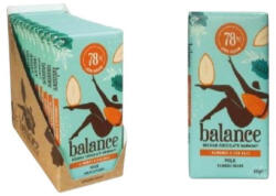 Balance csoki Balance tejcsokoládé tábla mandula és só darabokkal 100g