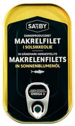 Saeby makrélafilé (napraforgó olajban) 125g