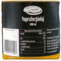 Olajütő napraforgó étolaj 1000ml - herbaline