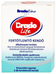 Bradochem BradoLife fertőtlenítő kendő 5db - herbaline
