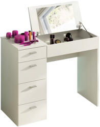 Tempo Sminkasztal, Fésülködő Asztal, Fehér, Belina - fizz