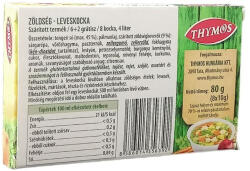 Thymos nátrium-glutamát mentes zöldség leveskocka (6+2db) 8db