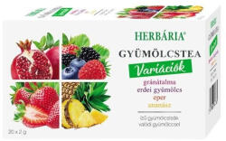 Herbária tea variációk gránátalma-eper-erdei gyümölcs-ananász 20db