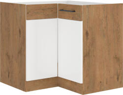 Tempo Alsó Sarokszekrény, Extra Magasfényű Hg/Lancelot Tölgy, Vega 90x90 Dn 1F BB