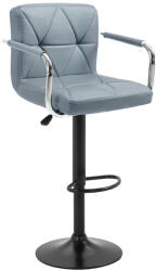 Tempo Bárszék, Ekobőr Szürke/Fekete, Fabiola