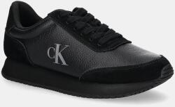 Calvin Klein bőr sportcipő RUNNER LACEUP LOW MIX MG - fekete Női 40