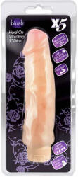 Blush Novelties Realisztikus vibrátor, Blush, X5 Hard On, 23 cm, testszínű, állítható rezgés, bőrszerű TPR, erezett, vízálló, elemes (2xAA)