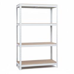  Salgó polc, 4 szintes 150x75x30cm, fehér