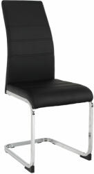 TEMPO KONDELA Étkező Szék, Fekete/Króm, Vatena