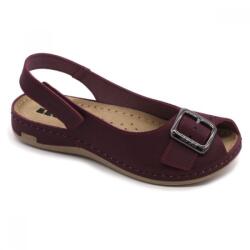 LEON 968 LEON Comfort női bőr szandál (LEON6452-bordó37)