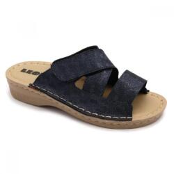 LEON V264 LEON Comfort női bőr klumpa (LEON5879-kék39)