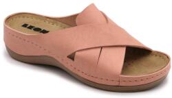 LEON 932 LEON Comfort női bőr papucs (LEON5580-rose orlando35)