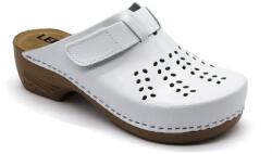 LEON PU161 LEON Comfort női bőr klumpa (LEON206-fehér37)