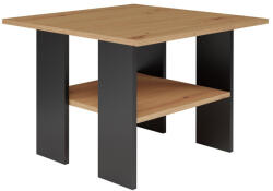 Nidilio Moderna Dohányzóasztal - Tölgy/Fekete