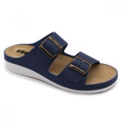 LEON 5012 LEON Comfort női bőr papucs (LEON5855-kék bakar36)