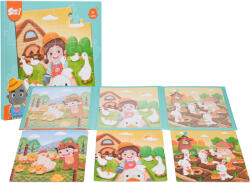 Inlea4Fun Mágneses kirakó könyvben 61 darabos 3az1-ben PUZZLE - Farm (RA-ZDN.888-89)
