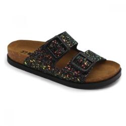 LEON 7011 LEON Comfort női bőr papucs (LEON6497-fekete36)