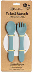 Petite&mars Szilikon evőeszközök Take&Match Frosted Sky 6m+