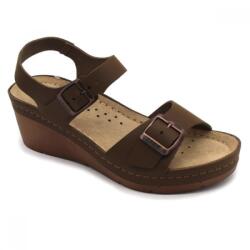 LEON 1130 LEON Comfort női bőr szandál (LEON6515-barna36)