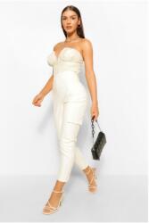 Boohoo Krémszínű Nadrág Casual Basic 40 L 1AAA