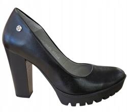 Maciejka női Félcipő, 02629-01 fekete, blokkos sarokkal méret (02629)