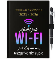 FunnyCase Tanári naptár Golyóstoll Ajándék Tanárnak Olyan vagy, mint a Wi-Fi (Zestaw Kalendarz + Długopis Nauczyciel)