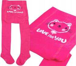 YOCLUB 92-98 Pamut harisnyanadrág gyerek harisnyanadrág Málna Yoclub rb (RAB-004)