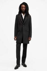 AllSaints kabát gyapjú keverékből WIXX - fekete 38