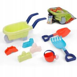 Woopie Nagy Homokozó Szett Talicskában Lapát Gereblye Formák Locsolókanna 8 db-os (5904326943506)