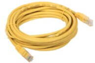 ALANTEC A-LAN KKU5ZOL0.5 networking cable 0.5 m Cat5e U/UTP (UTP) Yellow (KKU5ZOL0.5) - pcone