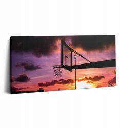 Wallfluent Canvas Vászonkép Ökológiai Kosárlabda és Naplemente (010030010010000075401)