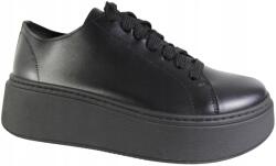 Verano Női Sneaker, fekete bőr, Size 37 (25-735)