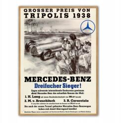  Mercedes-benz Verseny Német Poszter Dekoráció A3 (Samochody Auta Wyścigówki)
