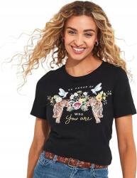 JOE BROWNS Fekete Mintás Póló (46) (596628)