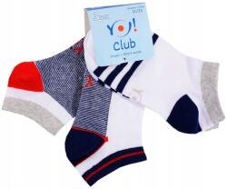  Yo! Zokni Lábfej 3-PACK Pamut 28/30 XS7B (qYO0018)