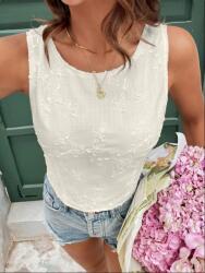 Shein CC55307 Shein Hímzett Felső Masnival A Hátán (39) S