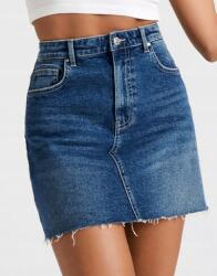 sinsay Farmer Miniszoknya, magas derekú, zsebekkel, Size 34, kék