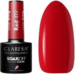 Claresa Hibrid lakk Red 419 5G Claresa Kiváló fedőképesség Női piros