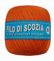 Sajnóg Kordonek Filo di Scozia 8/3 -100g/450m sötét narancssárga 197 (Filo di Scozia 8/3)