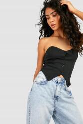 Boohoo Fekete Aszimmetrikus Felső (40) (548404)