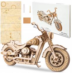  3D Puzzle Fa Építő Modell Motorkerékpár Harley Davidson Motor 35cm (MOTOCYKL HARLEY DAVIDSON CRUISER)