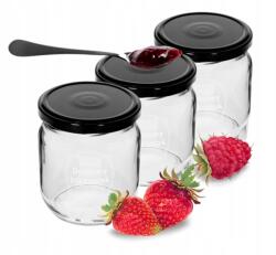 Browin Lekvártartó Tégelyek Savanyúság Csavaros Kupakkal 3DB 425ML (5904816004885)