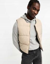  Adpt bézs oversize mellény, Size L, cipzáras (569864)