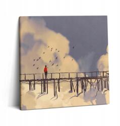 Wallfluent Fotó Vászonkép Kész Szerelni A Konyhába Férfi A Régi Hídon (010030010270000075201)