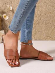 Shein A33112 Shein Női Lapos Papucs Barna (39) 40 (sx2408259479380118)