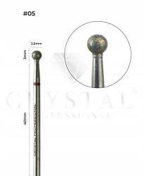 Crystal Professional Gyémántmaró „golyó Crystal Professional #05 (piros Bevágás 3, 5 mm) (FZ-5)