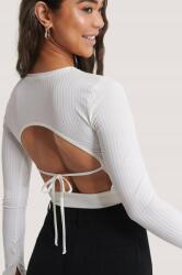 NA-KD N4A222*NA-KD Krémszínű Testhezálló Felső 36 S N00