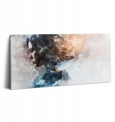 Wallfluent Vászonkép Canvas Grafika Hálószoba Absztrakt Festett Női Portré (010030010010000074608)