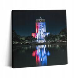 Wallfluent Fotó Vászonkép Nappaliba Fa Kerettel Városháza Houston 60x60 (010030010270000075675)
