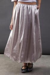 Warehouse Fémes Ezüst Midaxi Szoknya Bombka Sima Zsebek Warehouse 36